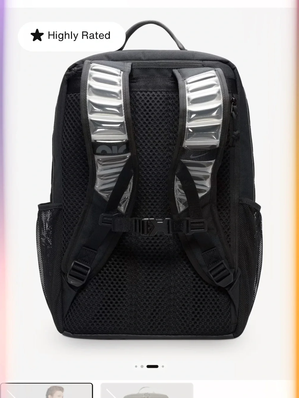 Black utility speed Nike backpack